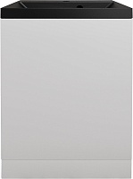 Style Line Тумба с кварцевой раковиной антрацит Моно 50 белый софт